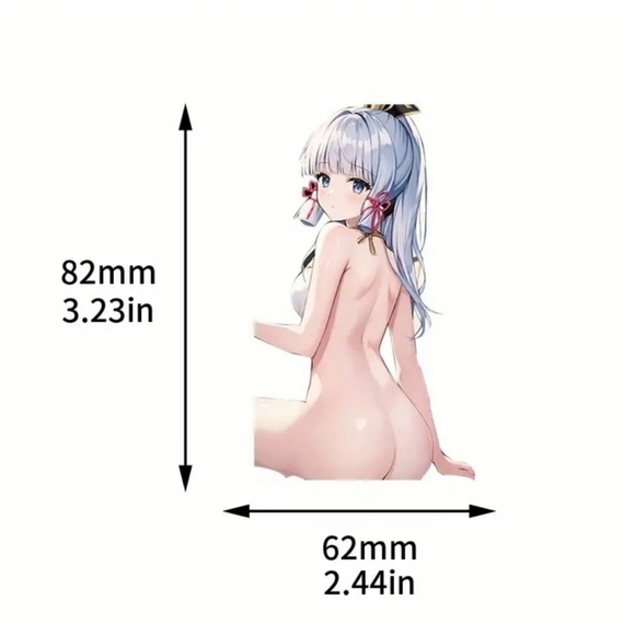 Sticker – Genshin Impact – Ayaka Peak‑A‑Boo Don’t Look – Waterproof Vinyl 3/$20 - Picture 4 of 7